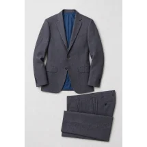 Costume Gris carreaux bleu — packshot ensemble