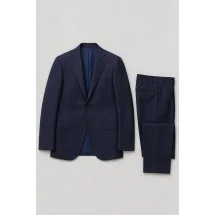 Costume Bleu nuit carreaux bleu — packshot ensemble