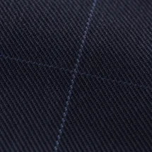 Costume Bleu nuit carreaux bleu — détail macro tissu