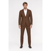 Veste marron orange sport — porté face — sur mesure — Costume Privé Paris