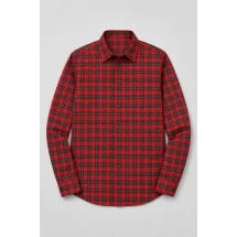 Chemise carreaux rouge — packshot ensemble