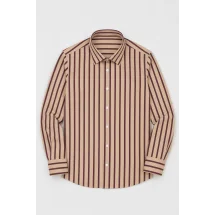 Chemise Velours Beige rayé — packshot ensemble
