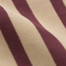 Chemise Velours Beige rayé — détail macro tissu et col