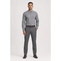 Chemise Denim Gris — portée veste ouverte décontractée