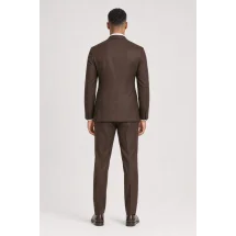 blazer marron sport — vue de dos porté