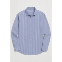 chemise Lin Bleu Rayures — packshot ensemble