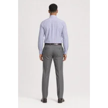 Chemise Larges Rayures Bleu Rouge — vue de dos portée