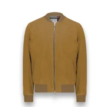 Blouson nubuck camel MA1 Steve | Costume Privé Paris