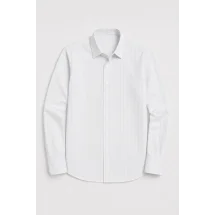 Chemise Blanche Larges Rayures — packshot ensemble