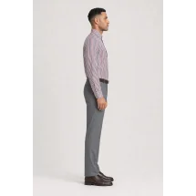 Chemise Rayures Bleu Blanc Rouge — vue profil portée