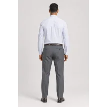 Chemise blanche rayures giro inglese — vue de dos portée