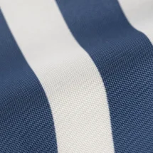 Chemise Larges Rayures Bleu Blanc — détail macro tissu et col