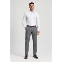 Chemise Coton Lin Blanc — portée veste ouverte décontractée