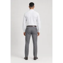 Chemise Coton Lin Blanc — vue de dos portée