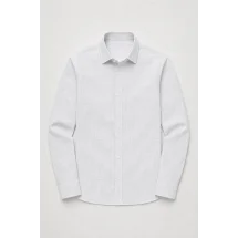 Chemise Coton Lin Blanc — packshot ensemble