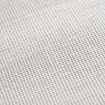 Chemise Coton Lin Blanc — détail macro tissu et col