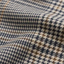 Blazer Bleu prince de Galles — détail macro tissu