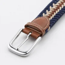 Ceinture Tressée tricolore bleu — vue alternative finition