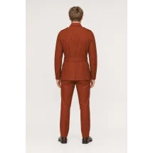 Veste Safari Nubuck orange Clark — vue de dos porté