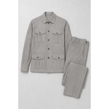 Saharienne Suède gris clair Roger — packshot ensemble