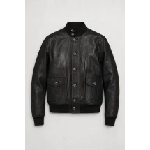 Blouson Cuir noir A1 Cary — packshot ensemble