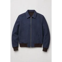 Blouson Nubuck bleu A2 John — packshot ensemble