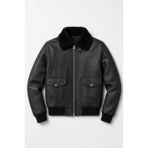Blouson Cuir Noir G1 Paul — packshot ensemble