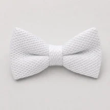 Noeud Papillon Tricot blanc — packshot — Costume Privé Paris