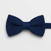 Noeud Papillon Tricot bleu marine — packshot — Costume Privé Paris