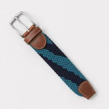 Ceinture Tressée bleu turquoise — packshot — Costume Privé Paris
