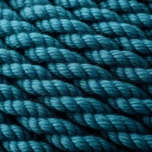 Ceinture Tressée bleu turquoise — détail matière macro