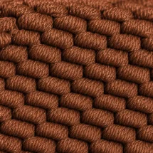 Ceinture Tressée bleu marron — détail matière macro