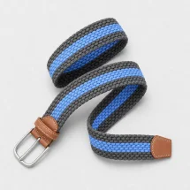 Ceinture Tressée gris bleu — packshot — Costume Privé Paris