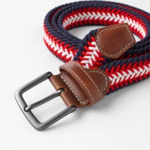 Ceinture Tressée tricolore rouge — vue alternative finition