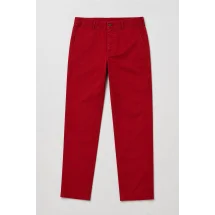 Pantalon chino rouge rubis — packshot ensemble