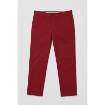 Pantalon chino rouge brique — packshot ensemble