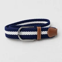 Ceinture Tressée grosse maille bleu — packshot — Costume Privé Paris