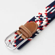 Ceinture Tressée Bleu Blanc Rouge — vue alternative finition