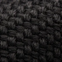 Ceinture Tressée Noir — détail matière macro