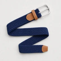 Ceinture Tressée Bleu — packshot — Costume Privé Paris