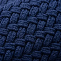 Ceinture Tressée Bleu — détail matière macro