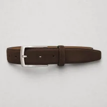 Ceinture en Nubuck marron — packshot — Costume Privé Paris