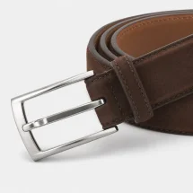 Ceinture en Nubuck marron — vue alternative finition