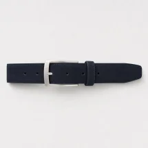 Ceinture en Nubuck Bleu — packshot — Costume Privé Paris