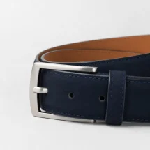 Ceinture en Nubuck Bleu — vue alternative finition
