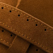 Ceinture en Daim Havane — détail matière macro
