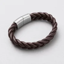 Bracelet tressé Cuir rond — packshot — Costume Privé Paris
