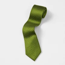 Cravate vert gazon — packshot — Costume Privé Paris
