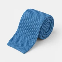 Cravate Tricot Bleu Ciel — vue alternative finition