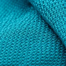 Cravate Tricot bleu Turquoise — détail matière macro